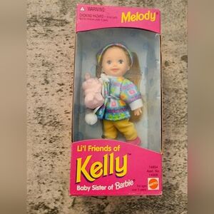 New Vintage 1995 "Melody" Friends Of Kelly, Barbie's Little Sister